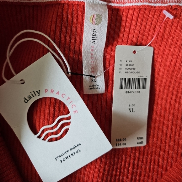 Daily Practice by Anthropologie Full Speed Retro Knit Halter Mini Dress, RED - Picture 13 of 13